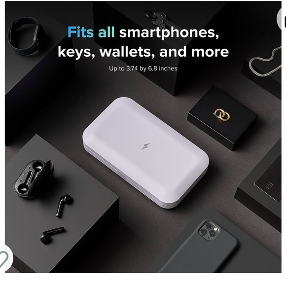 Phonesoap 3 UV Sanitizer and Charger, White - Picture 6 of 7